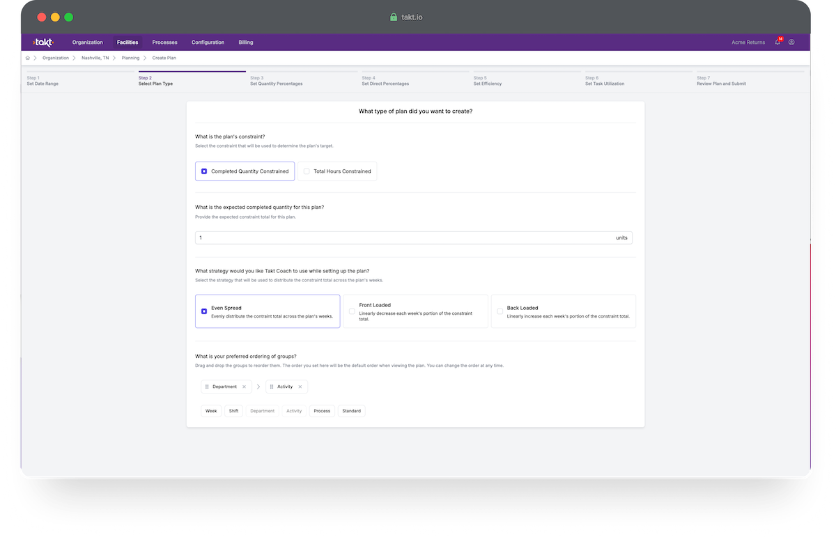 Quantity and Hours Based Planning